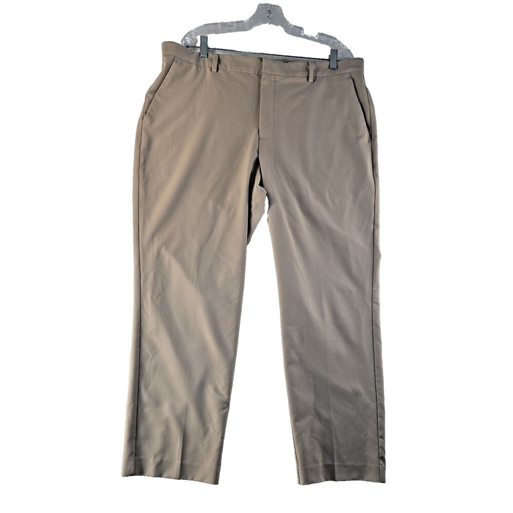 Perry Ellis Portfolio Folio Flex Modern Fit Pants Men's 38x30 tan Golf